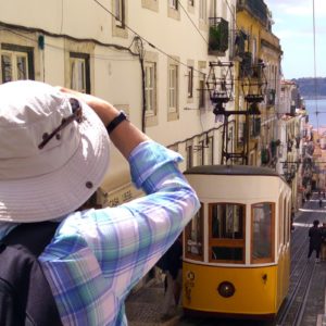 Sightseeing in Lisbon - Bica elevator tram